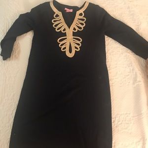 Lilly Pulitzer sweater dress with gold detail